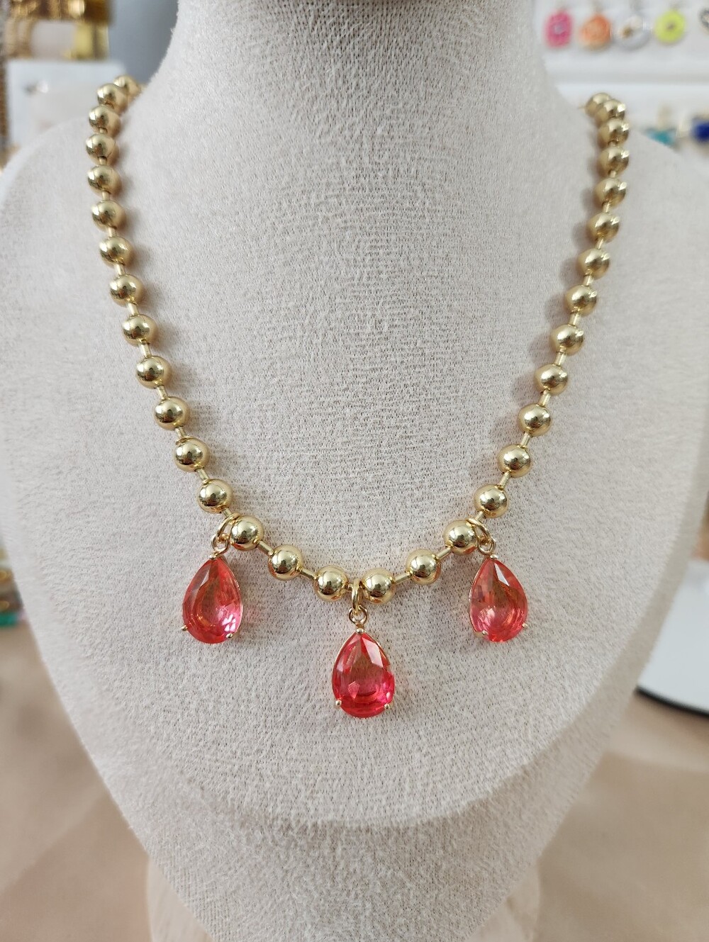 Teardrop Charm Necklace